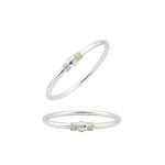 Twin Rope Bead Silver Kada Pair – 925 Sterling Silver