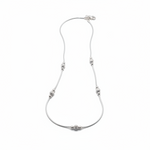 Wave Diamond-Cut Bead Silver Anklet – 99.9% Pure Silver – Weight:14g