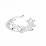 Wave Pattern Chain Anklet – 925 Sterling Silver – Adjustable – 45g