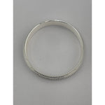 Wide Silver Kada with Beaded Rail & Diamond-Cut Zigzag Bands – view 3