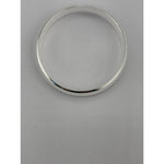 Wide Silver Kada with Diamond-Cut Cross-Hatch Diagonal Band – view 4