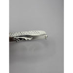 Wide Silver Kada with Pyramid Studs & Leaping Panther – view 4