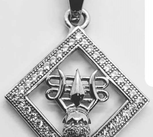 Sterling Silver Trishul Pendant 240