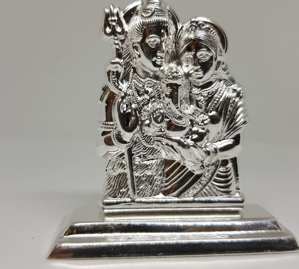 Sterling silver Shiv Parivar Idol M
