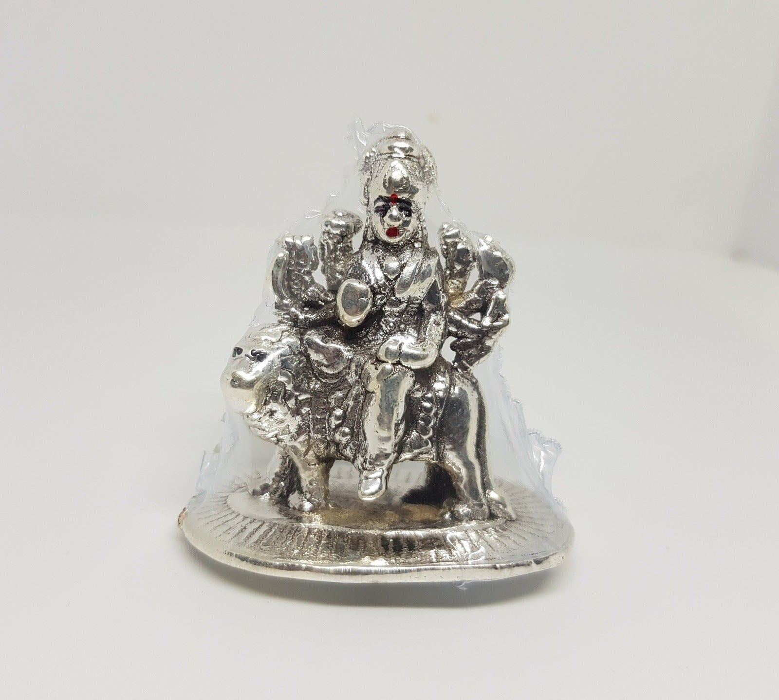 Silver 999 purity Oxidized Durga Idol 015