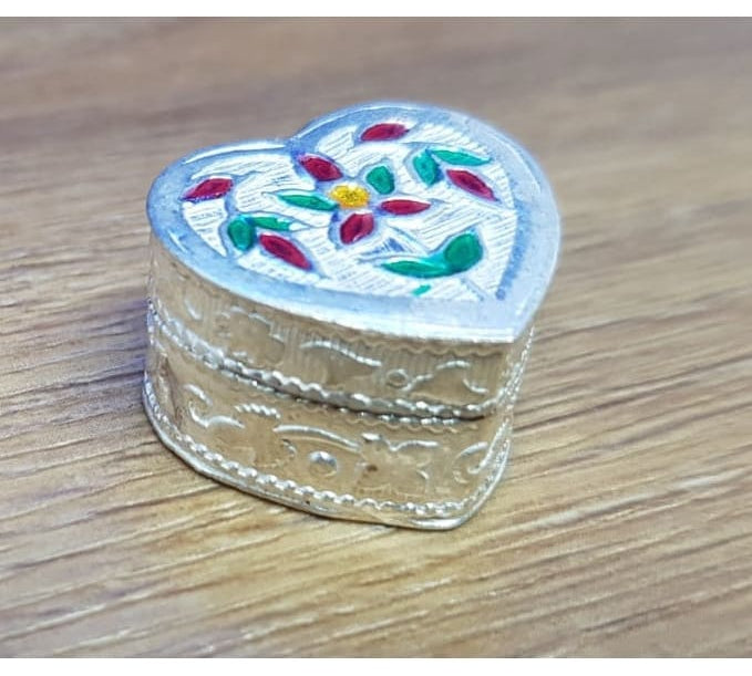Silver Box Handcrafted Enamel 580