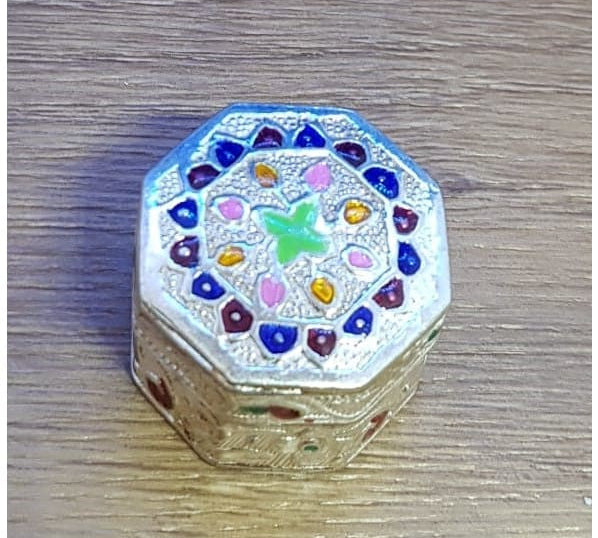 Silver Box Handcrafted Enamel 1364