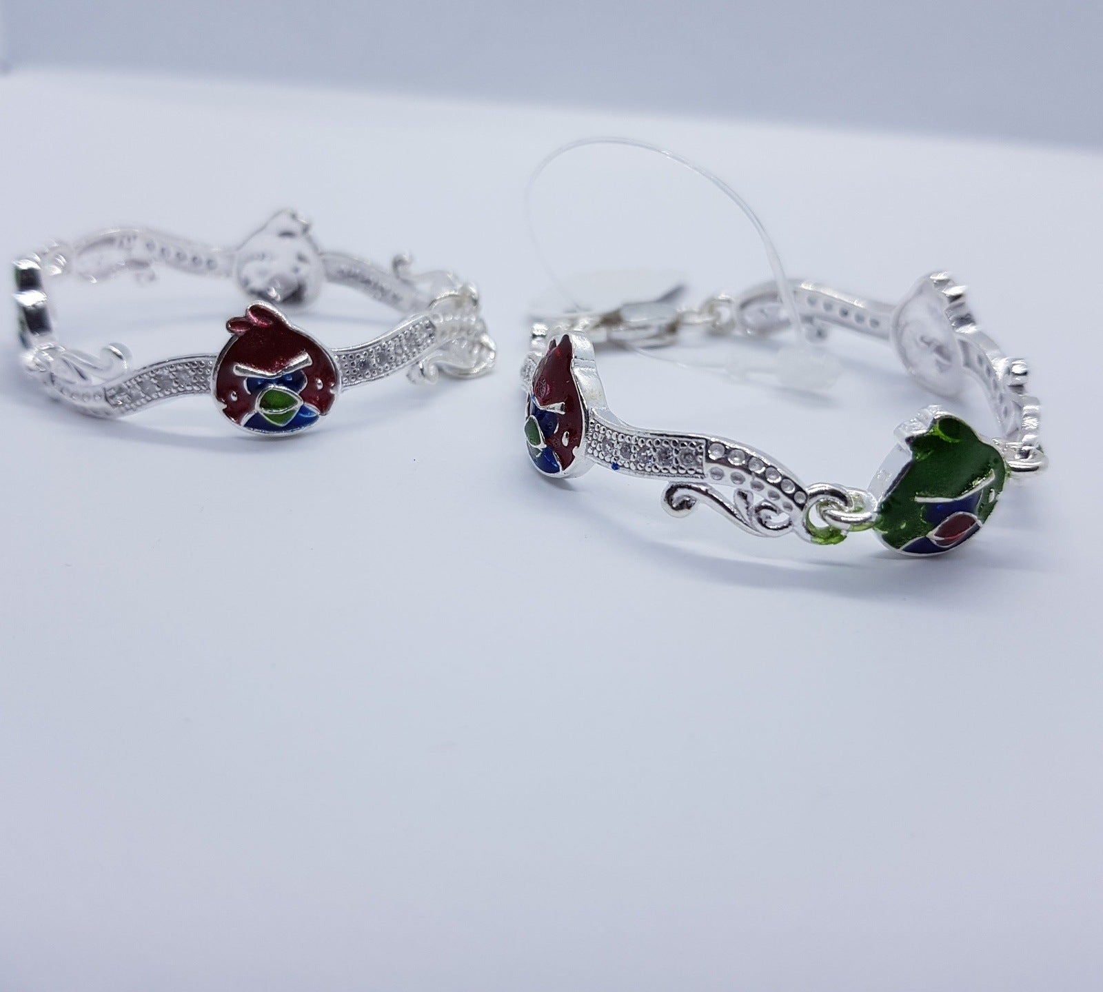Silver Kids Angry Bird RG Bracelet 2 to 4 years