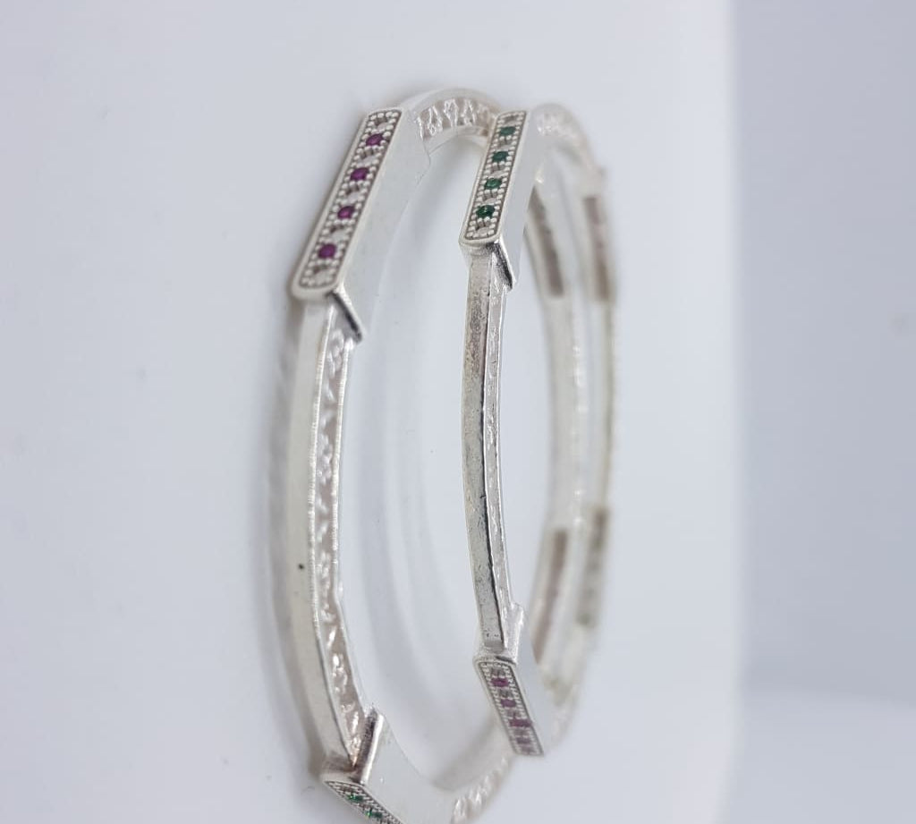 Silver Kids Bangle J189 4 to 9 years old