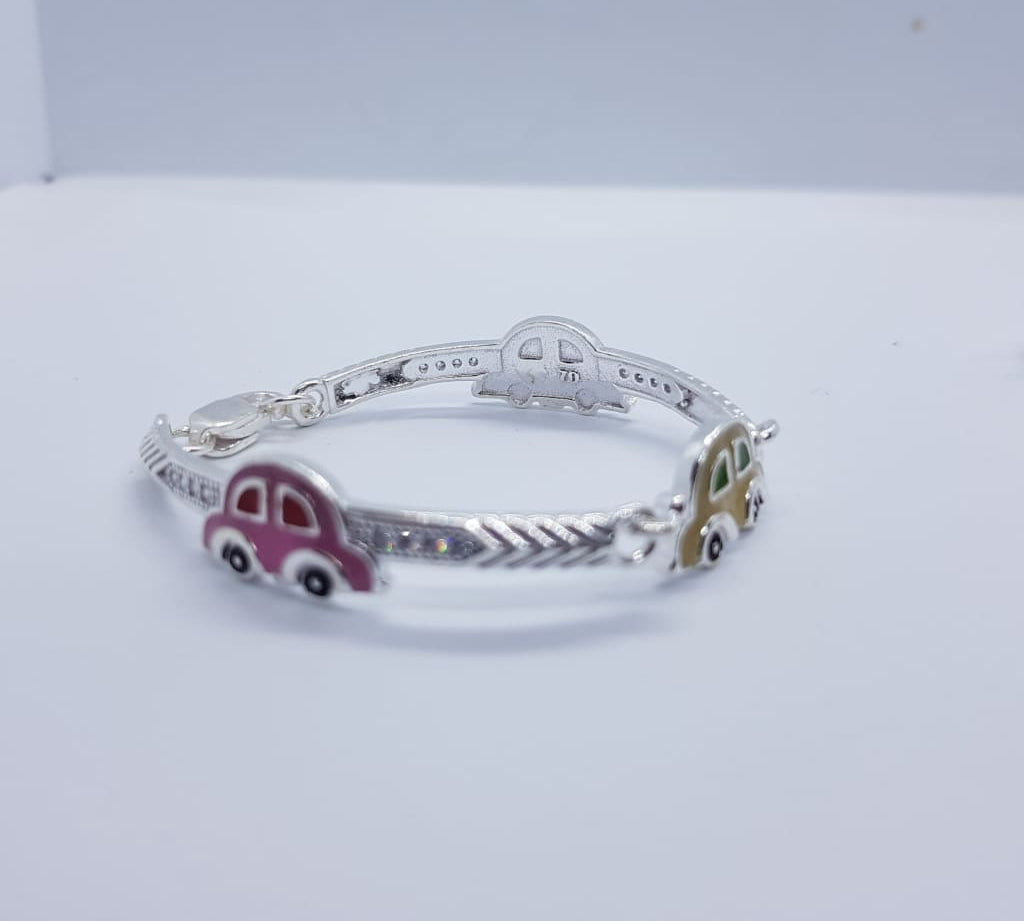 Silver Kids Car Bracelet 2 to 4 years