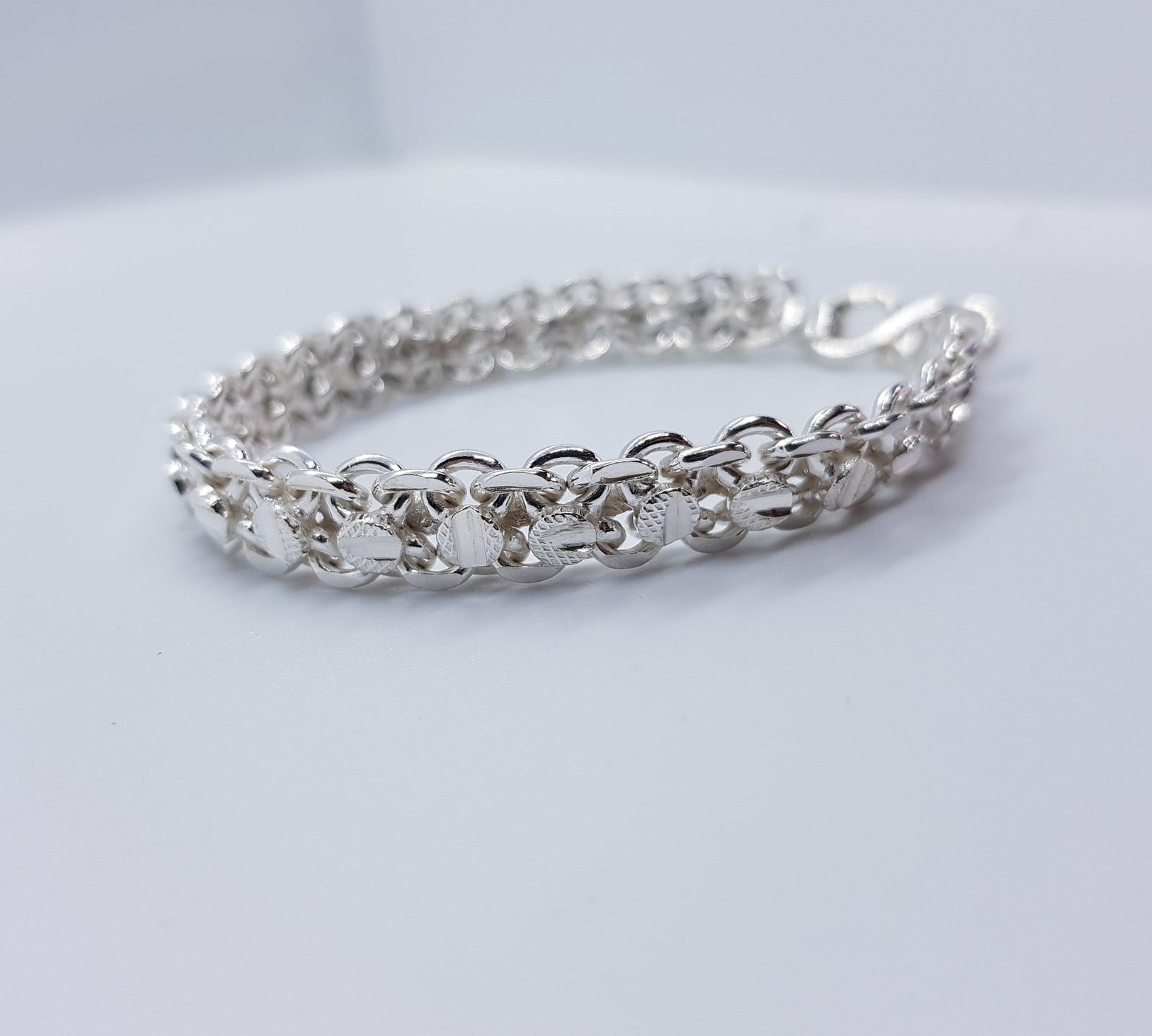 Silver Bracelet for Kids 9 to 12 years / 6.5 -7 inches