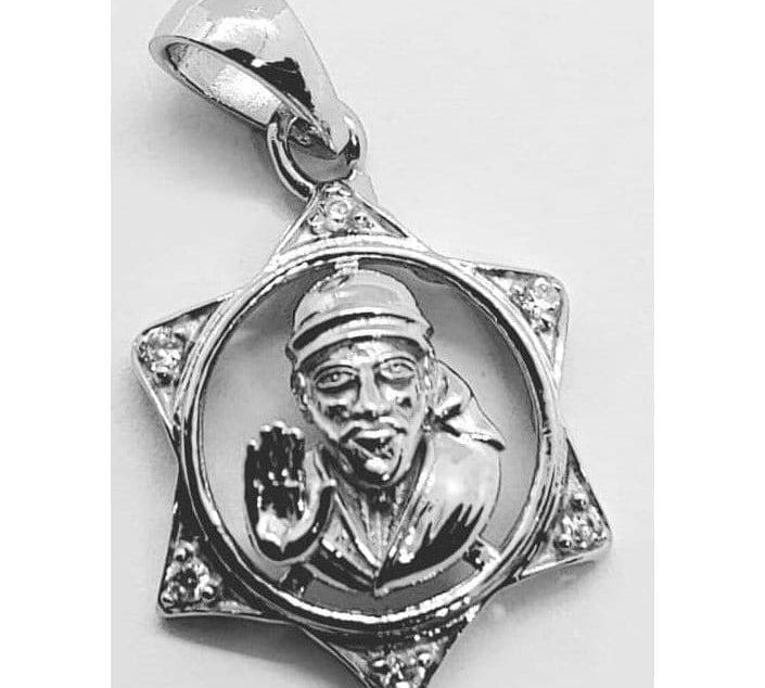 Sterling Silver Sai baba Pendant 285
