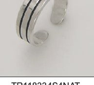 Sterling Silver Antique Finish ToeRing 137