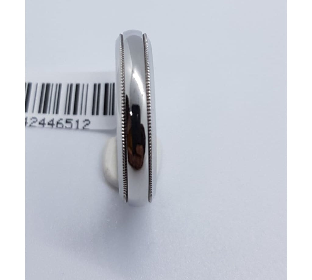 Sterling Silver Rhodium Ring 055 Size Y