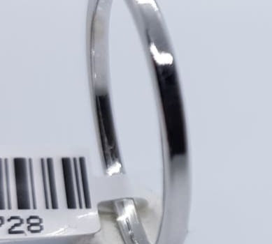 Sterling Silver Rhodium Ring 181 Size V