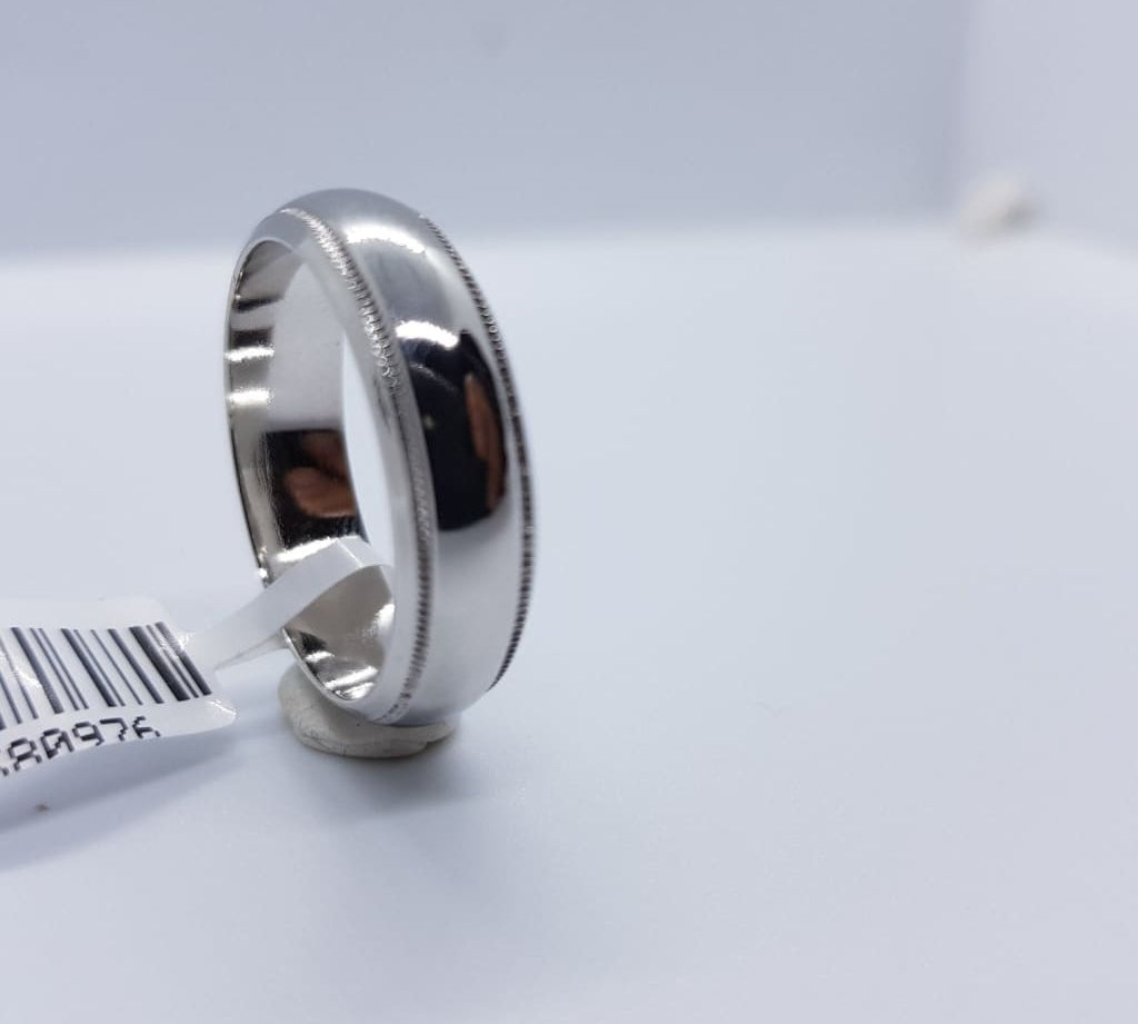 Sterling Silver Rhodium Ring 861 Size Y