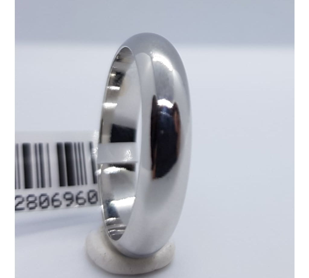 Sterling Silver Rhodium Ring 052 Size V