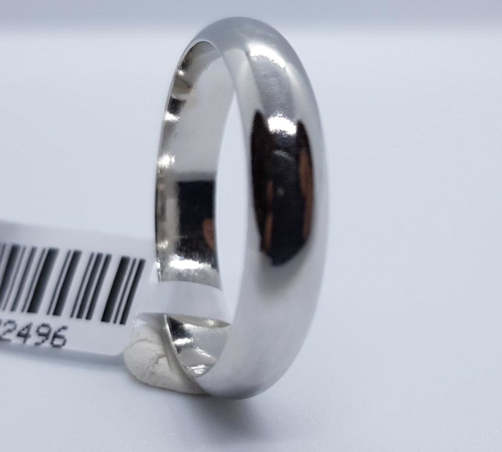 Sterling Silver Rhodium Ring 543 Size Y