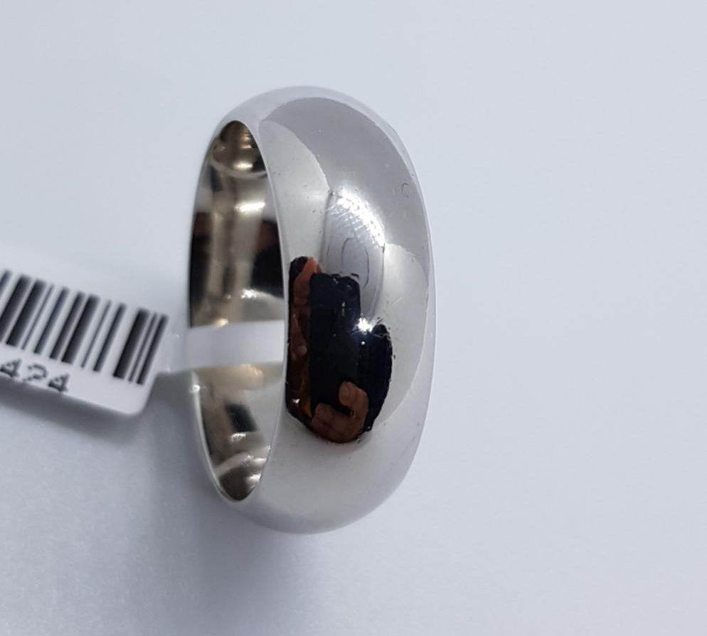 Sterling Silver Rhodium Ring 101 Size V