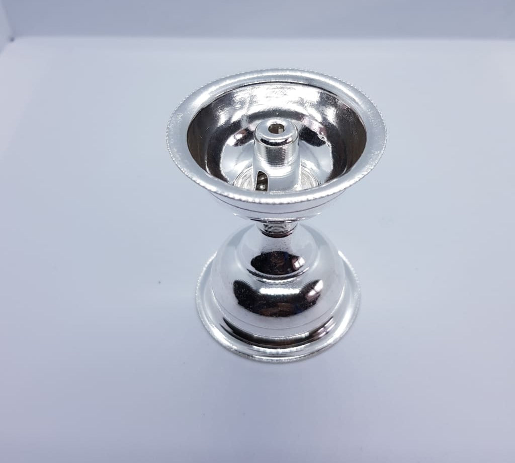 Silver plain Akhand jyot Lamp 23