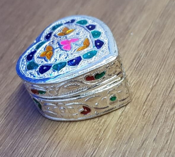 Silver Box Oval Handcrafted 16