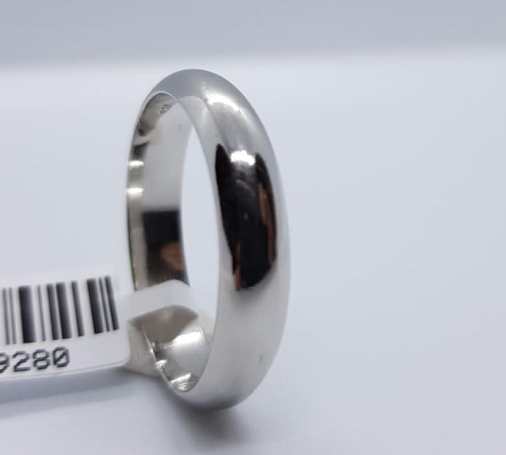 Sterling Silver Rhodium Ring 054 Size Y