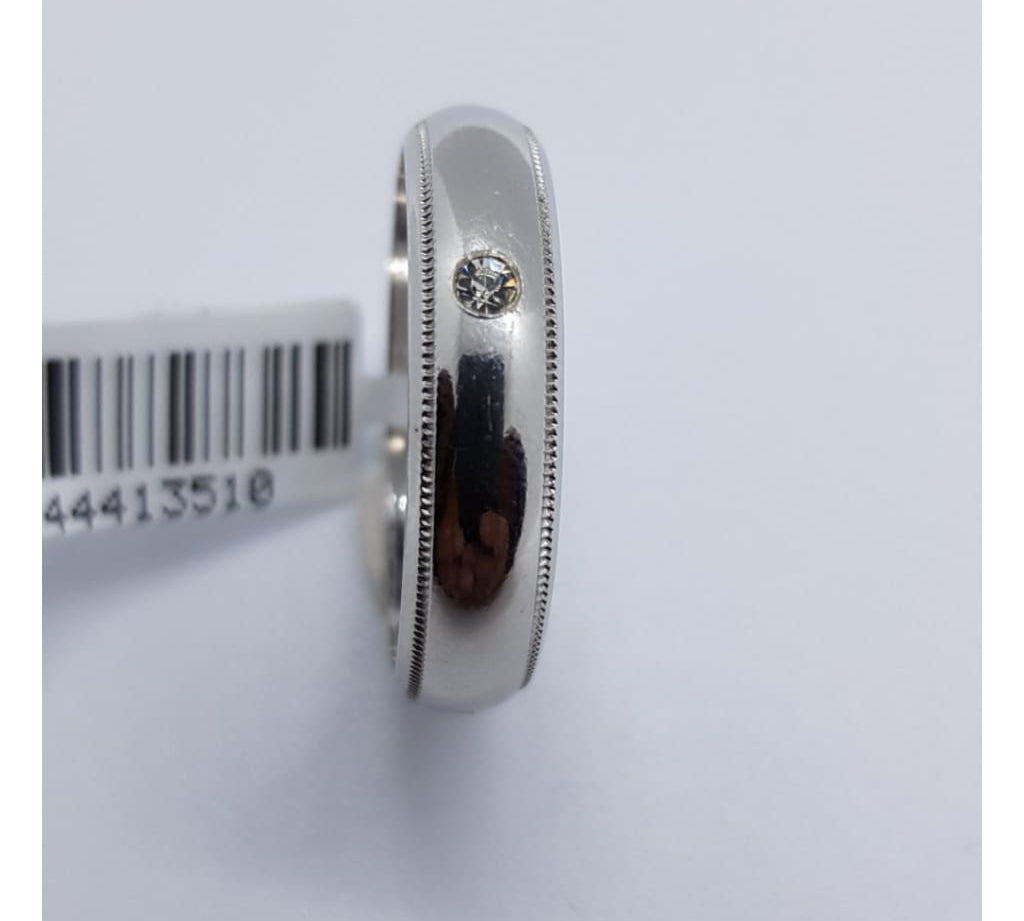 Sterling Silver Rhodium Ring 66 Size Z+1