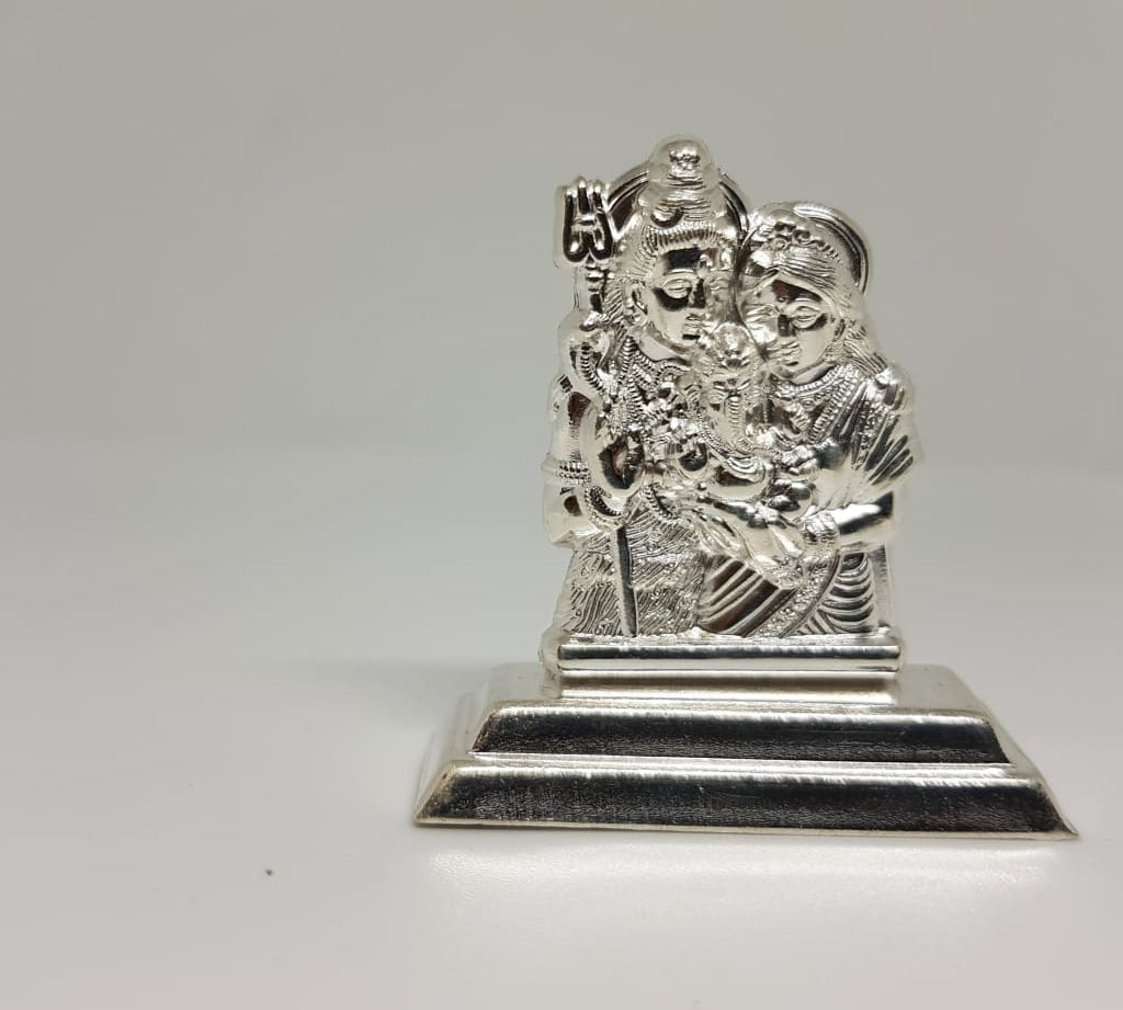 Sterling silver Shiv Parivar Idol S