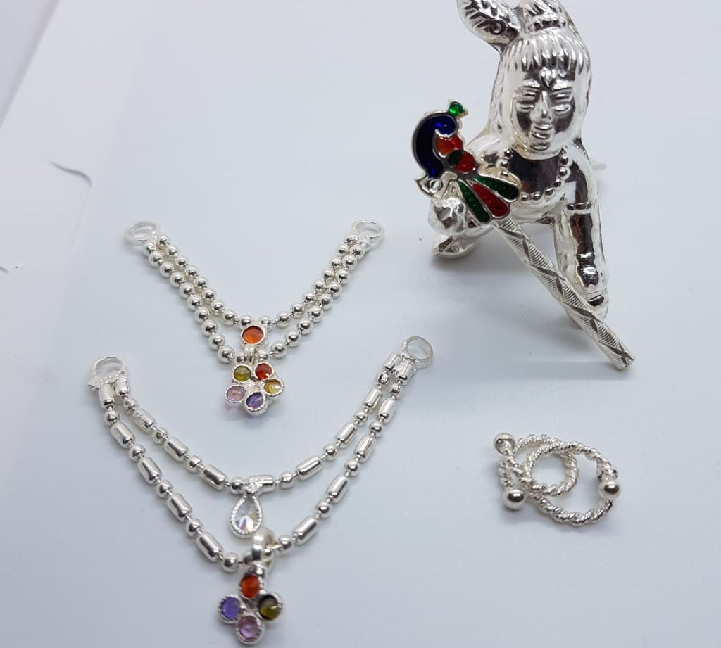 Sterling Silver Ladoo Gopal With Jewellery 040