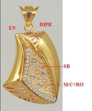 Gold Pendant 22CT 59