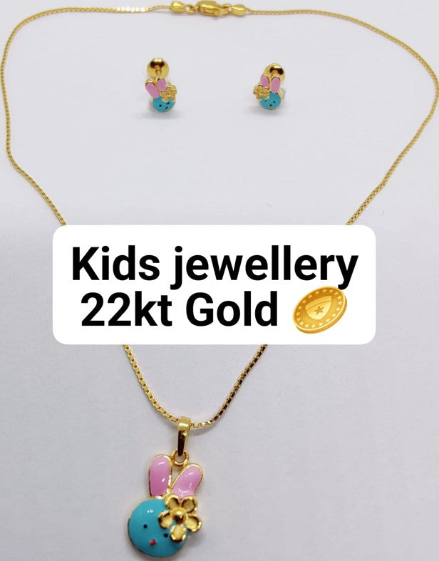 Gold Kids Chain set 22CT 75