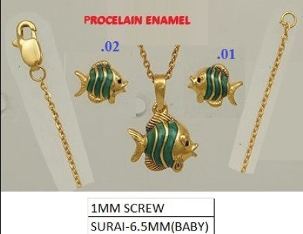 Gold Kids Chain set 22CT 74