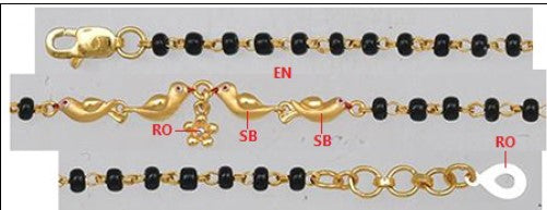 Gold Kids Bracelet 22CT 72