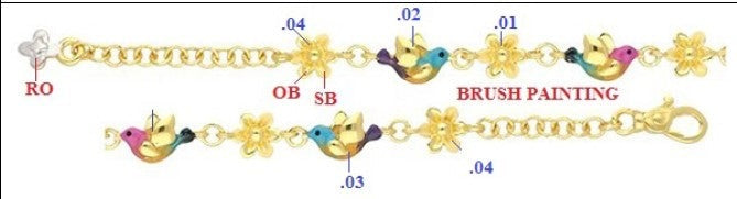 Gold Kids Bracelet 22CT 60